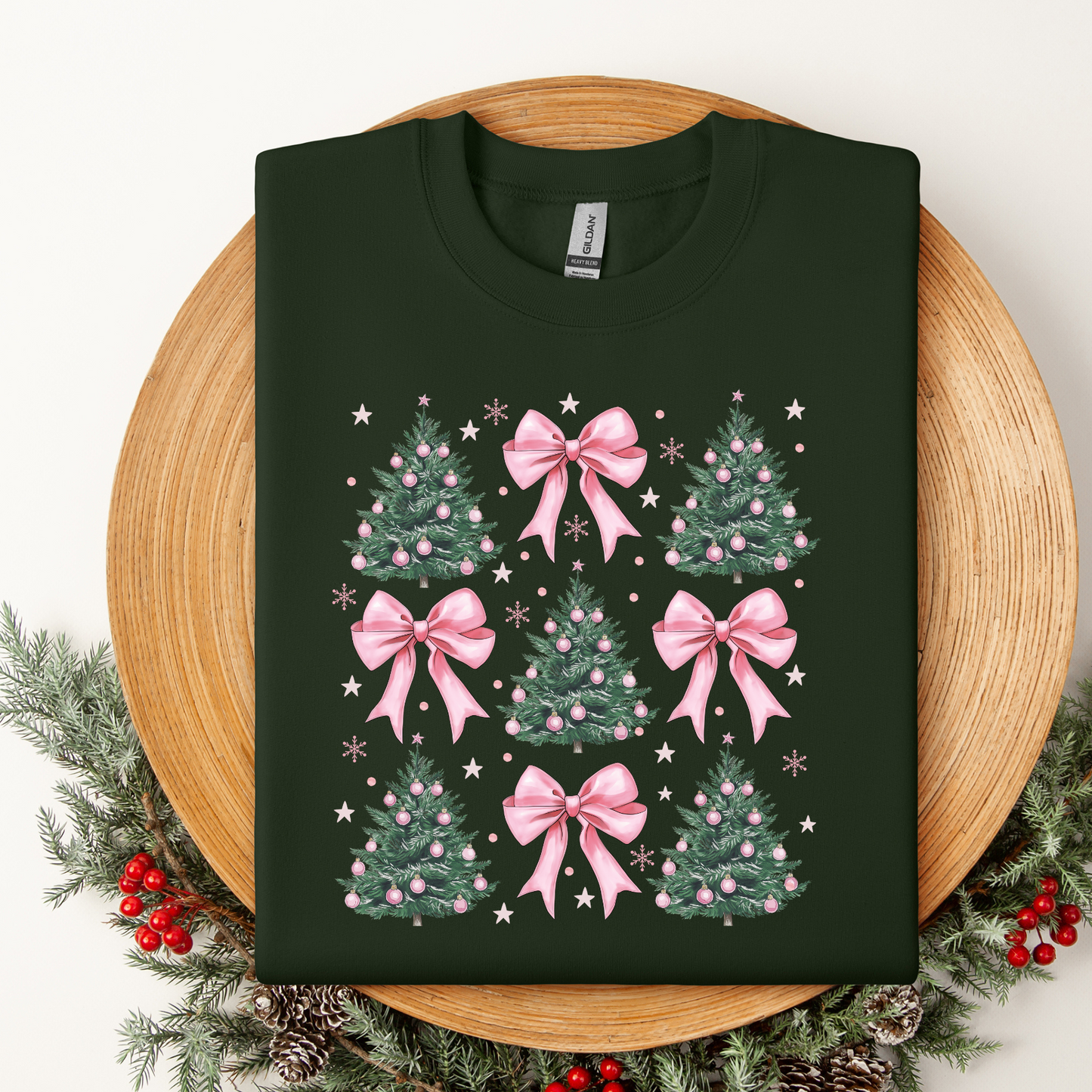 Trees + Bows Crewneck