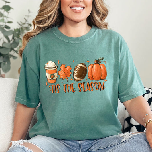 Fall Tis the Season Comfort Colors Tee