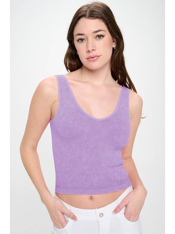 Reversible Ribbed Tank Top (14 COLORS)