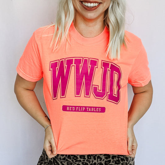 WWJD Flip Tables Graphic Tee