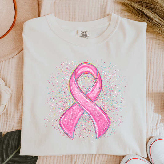 Pink Ribbon Comfort Colors Tee