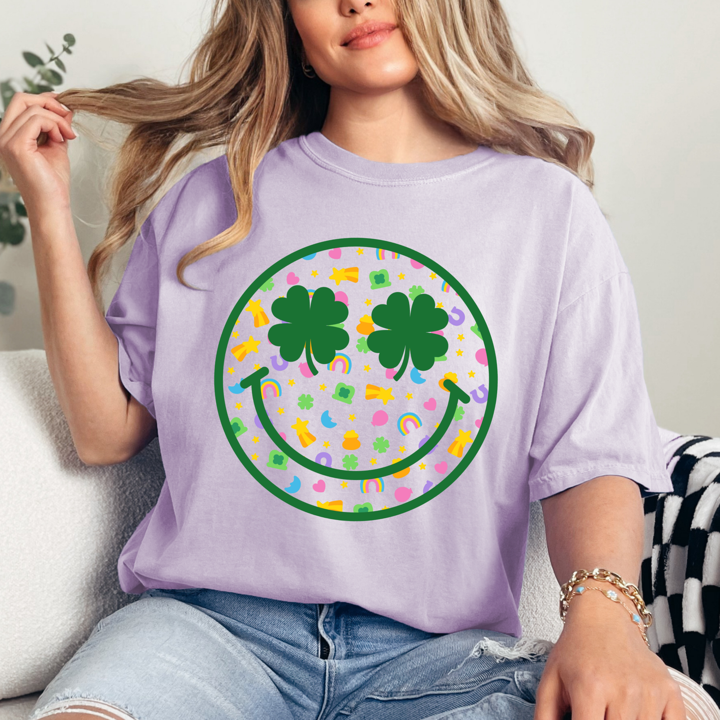 Shamrock Smile Comfort Colors Tee
