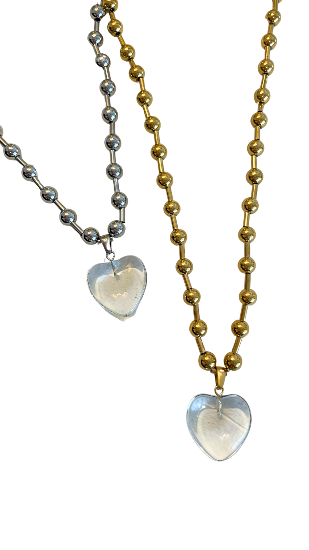 Clear Heart Waterproof Necklace