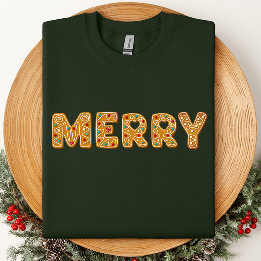 Gingerbread Merry Crewneck