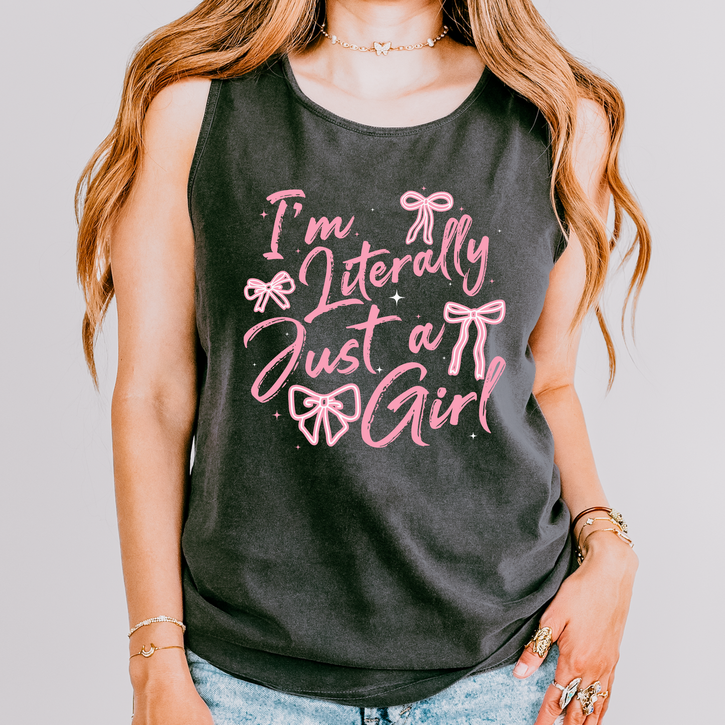 Literally Just a Girl Comfort Colors Tank
