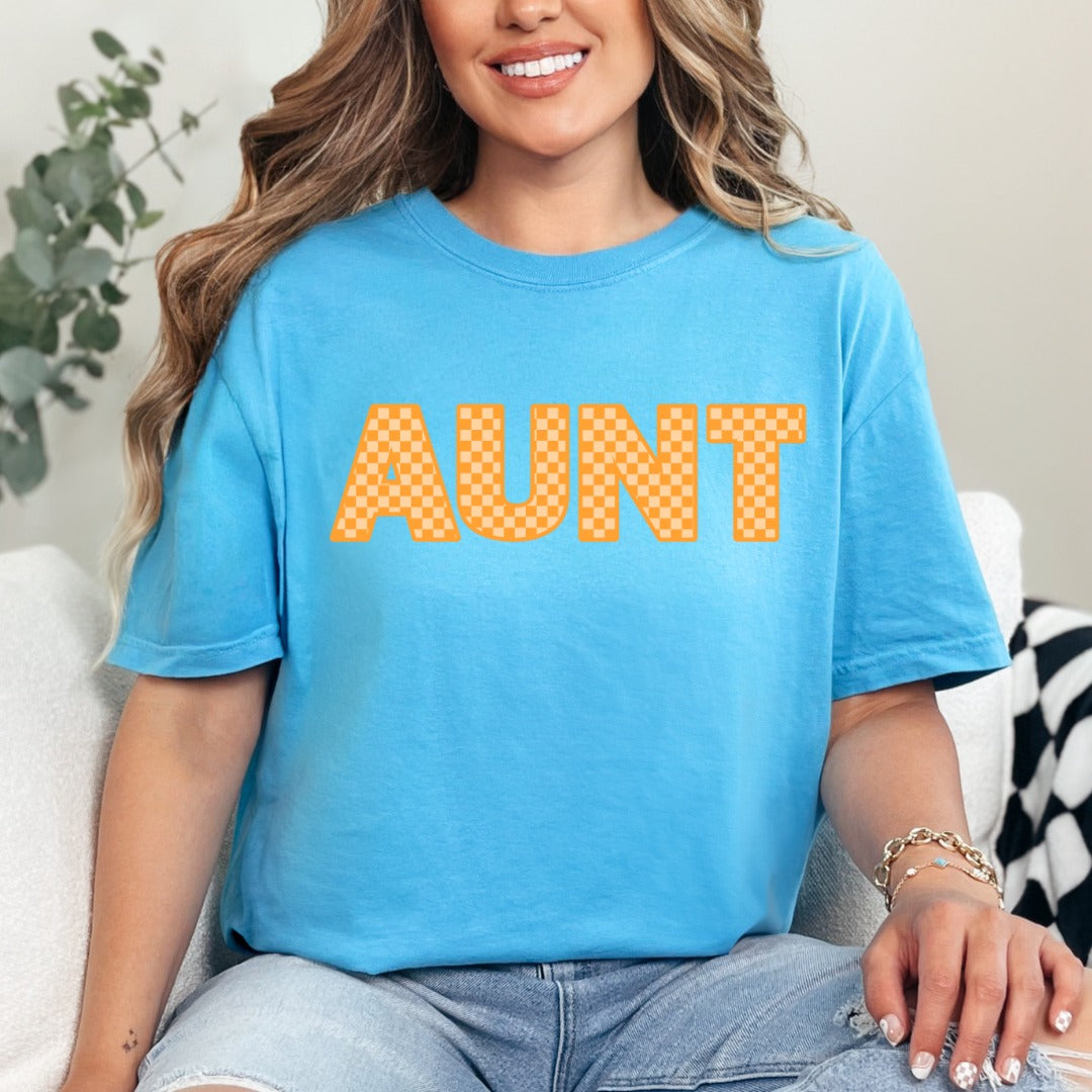 Aunt Checker Comfort Colors Tee