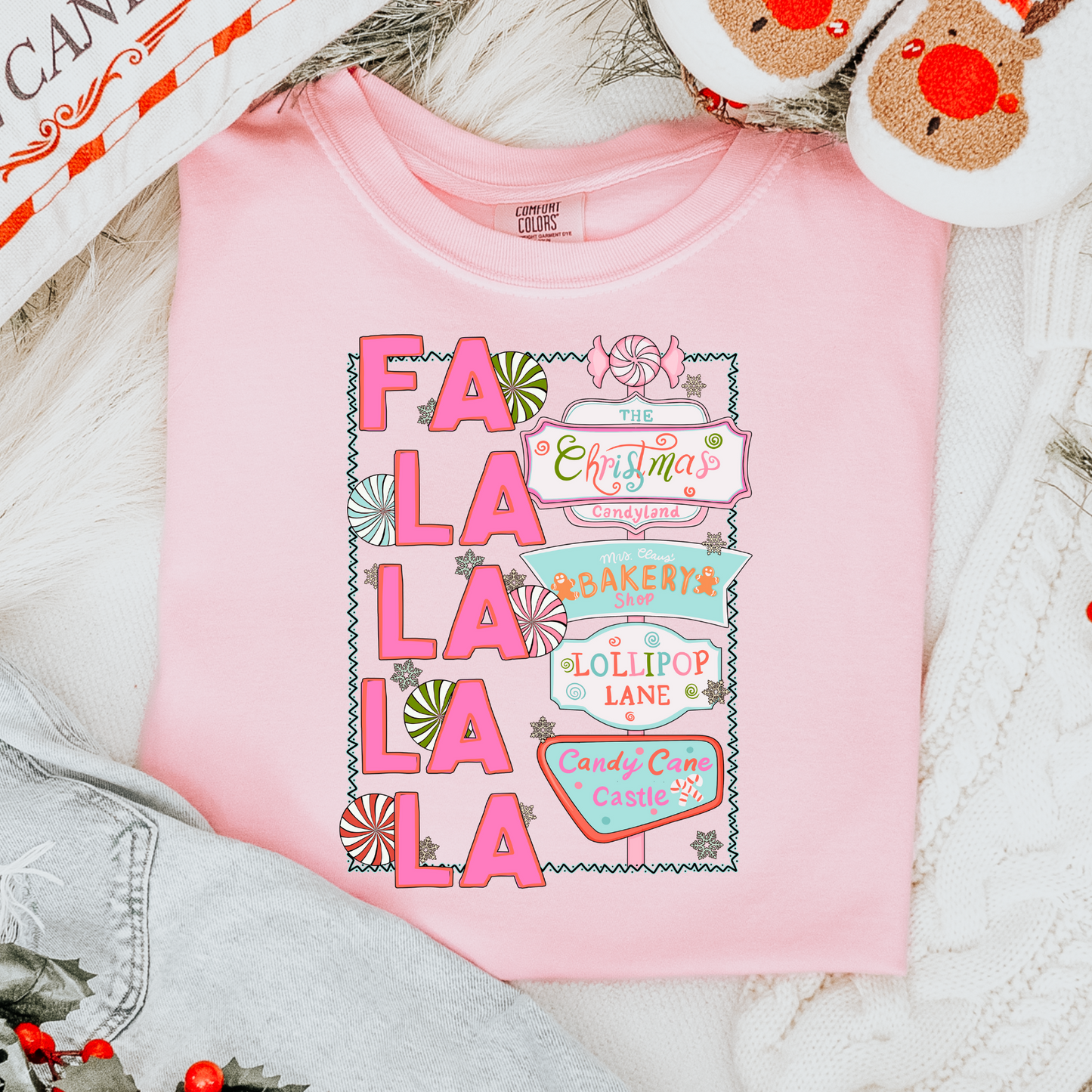 Fa La La Comfort Colors Tee