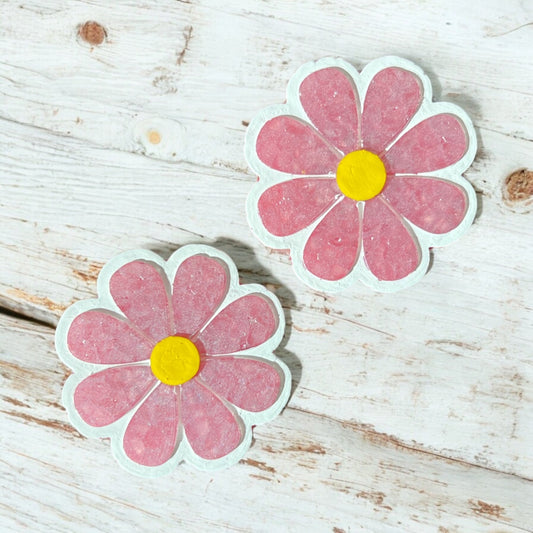 Pink Daisy Vent Clip Set