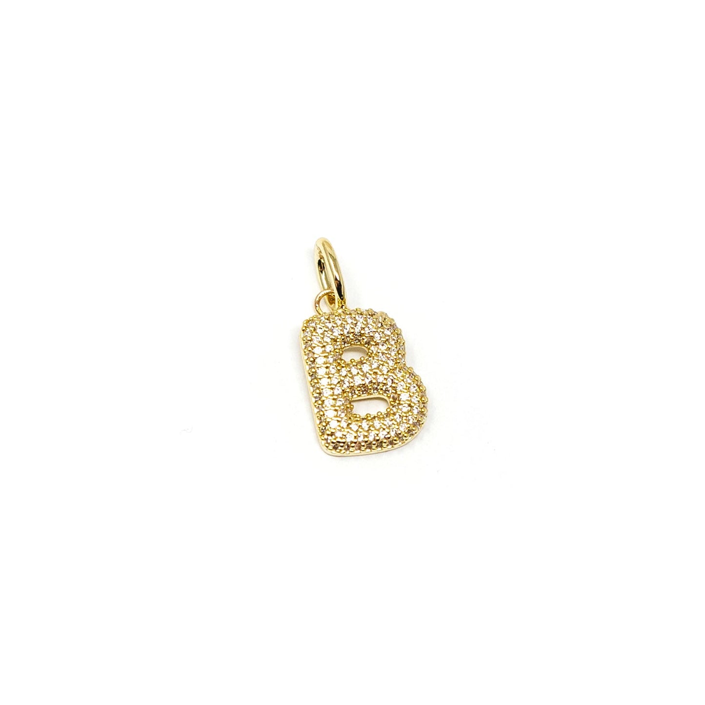 Bubble Letter Initial Charm