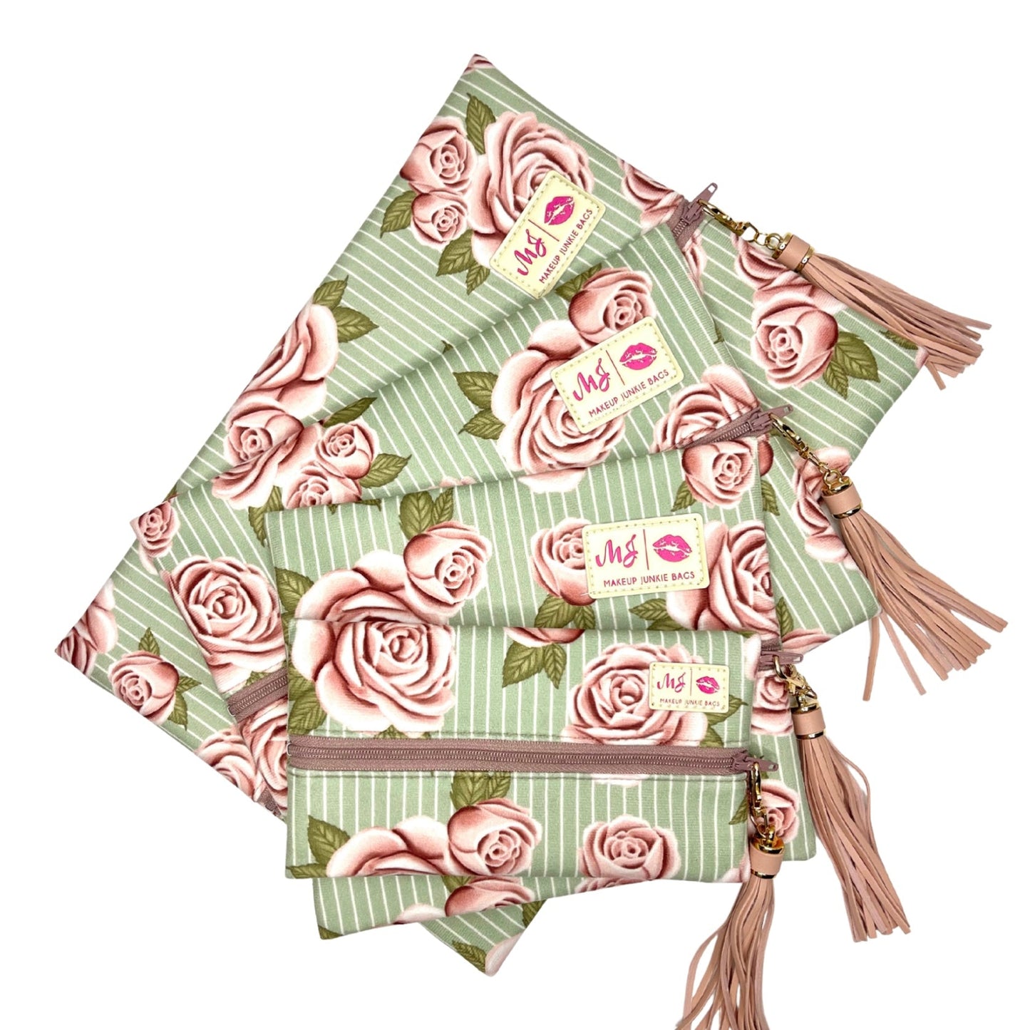 Cottage Rose Makeup Junkie Bag