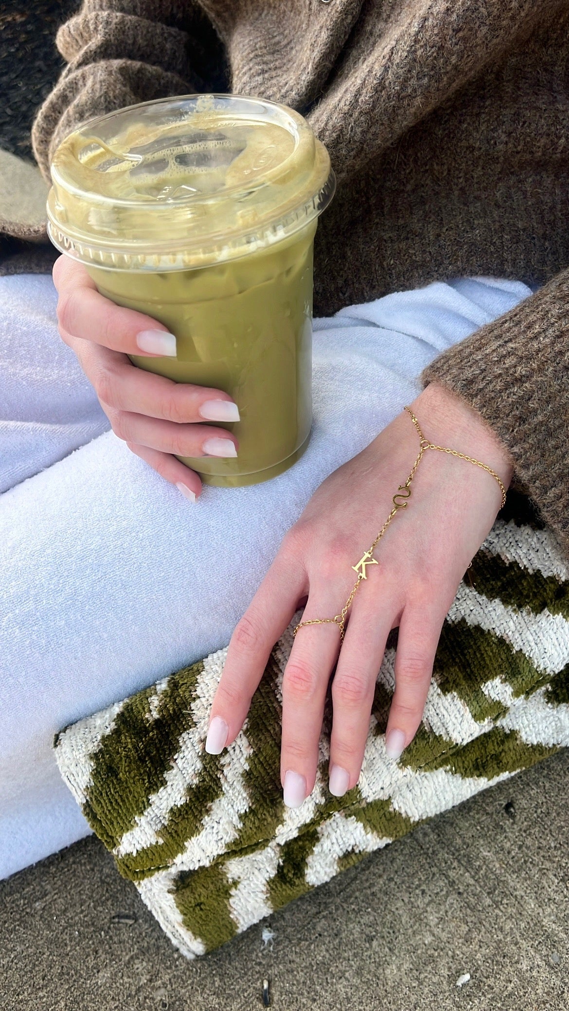 Custom Adore Initial Hand Chain - Water Resistant