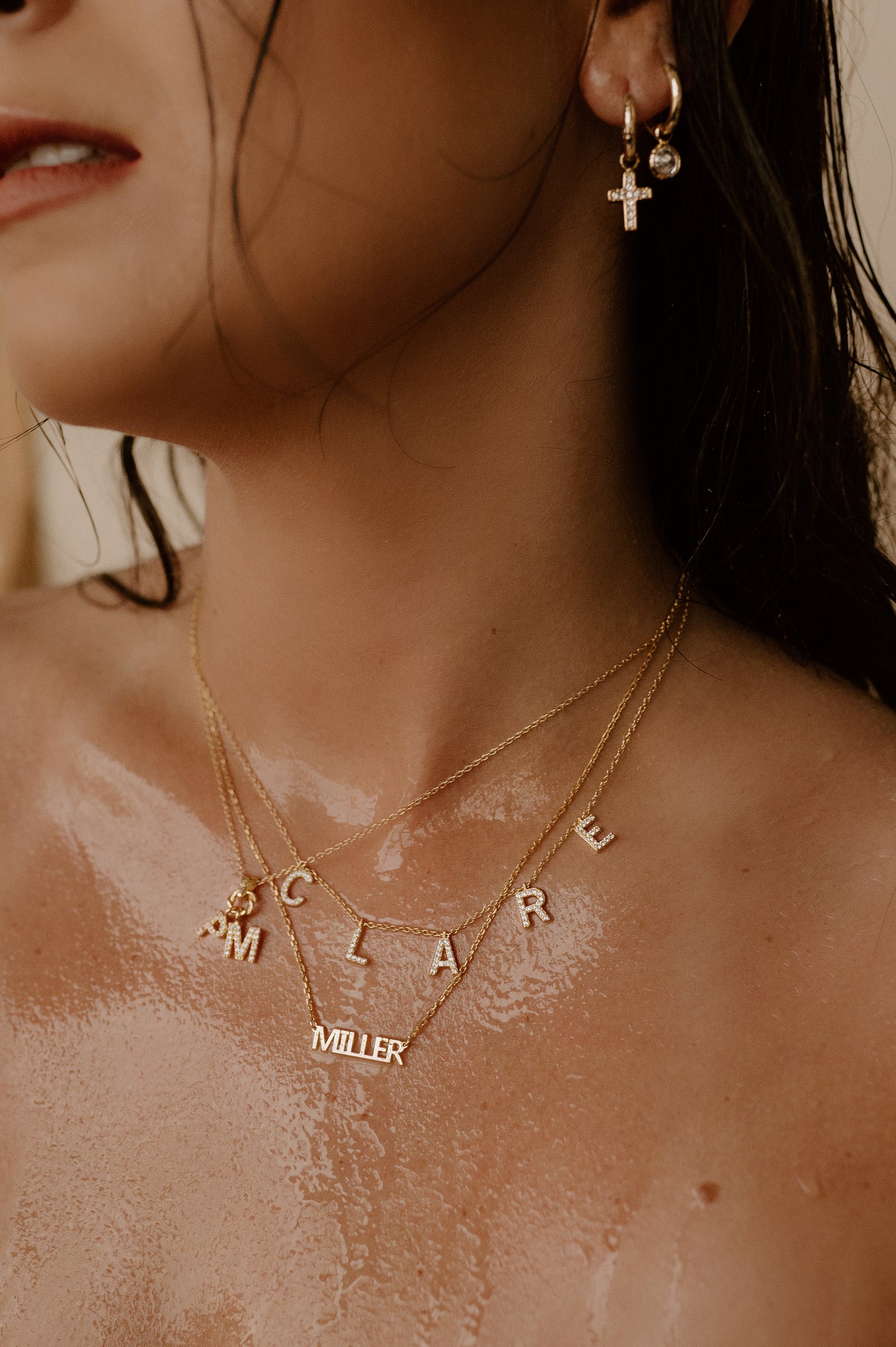 Custom Cherish Multiple Name Necklace (Water Resistant)