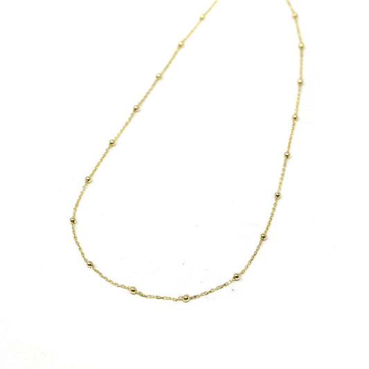 Baby Ball Chain Necklace Necklaces The Sis Kiss