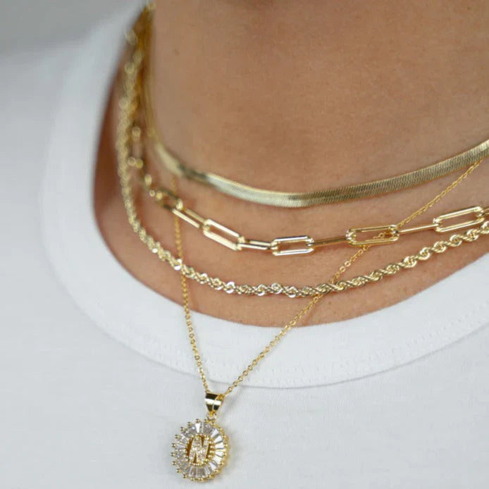 Skinny Herringbone Necklace Joyce