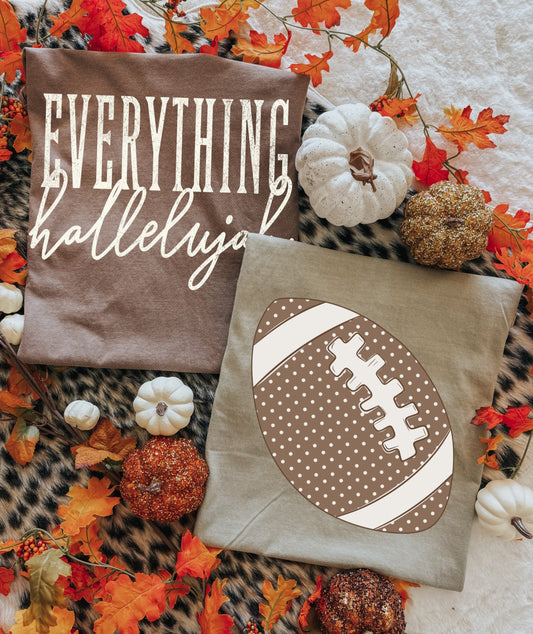 Football & Jesus Comfort Colors Tees