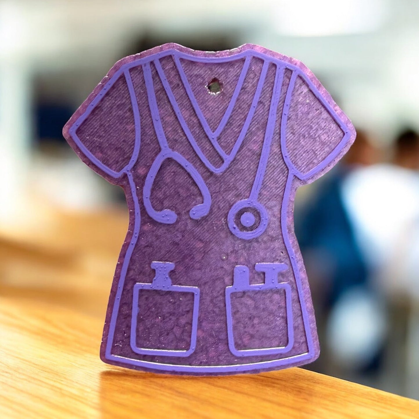 Purple Scrub Top Freshie