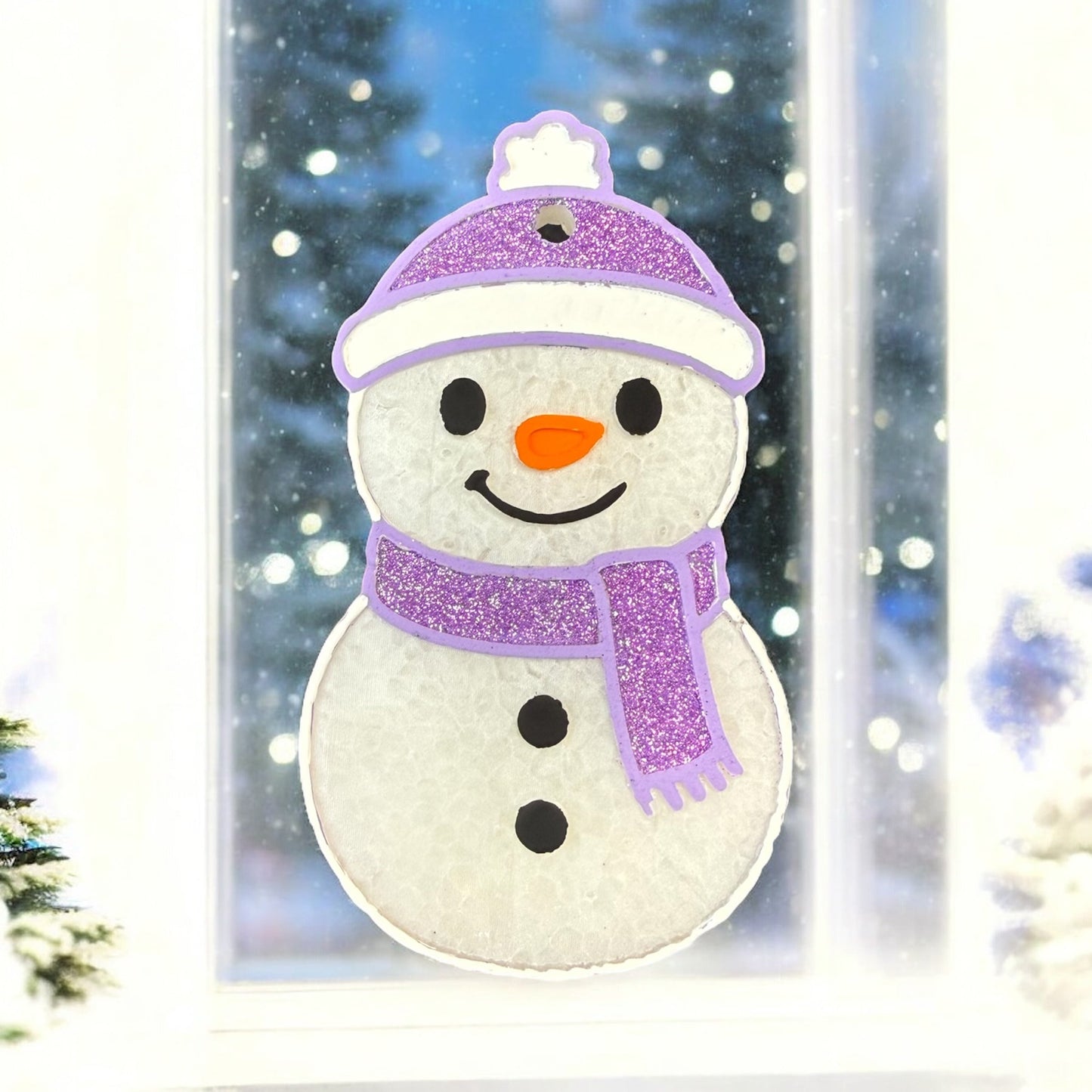 Sparkly Snowman Freshie