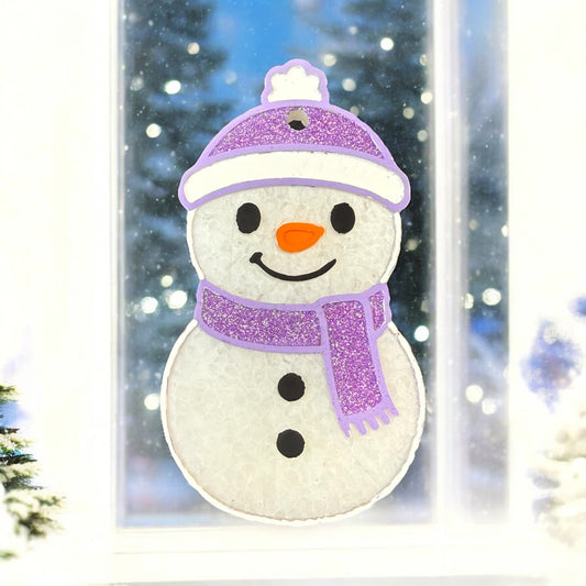 Sparkly Snowman Freshie