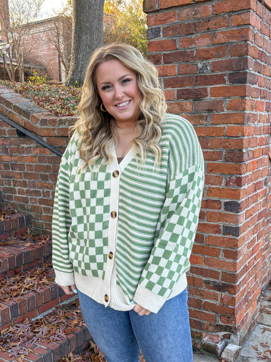 No Brainer Button Down Sweater Knit Cardigan