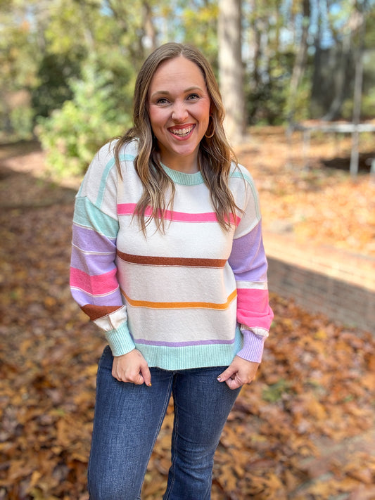 Flawless Features Striped Sweater