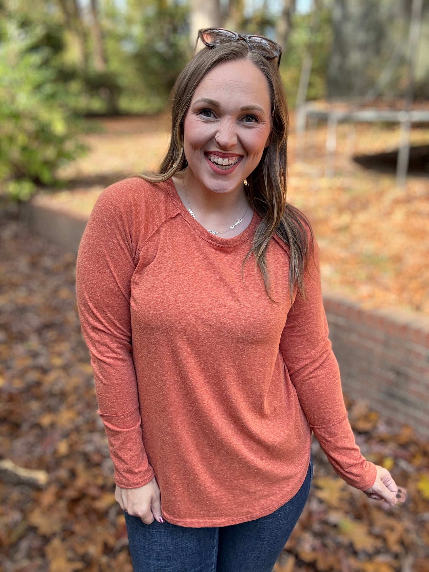 Rustic Charm Long Sleeve Top