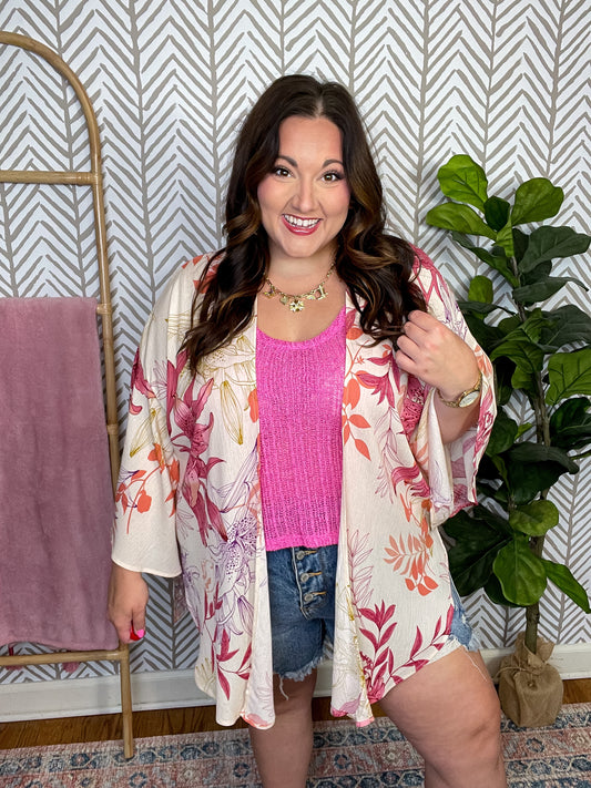 Vacay Season Bell Sleeve Kimono