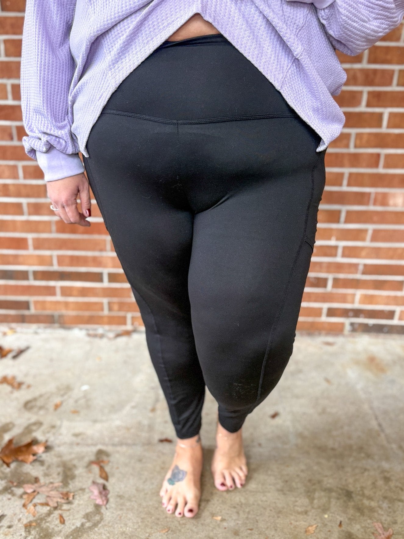 DOD Black Leggings with Pocket