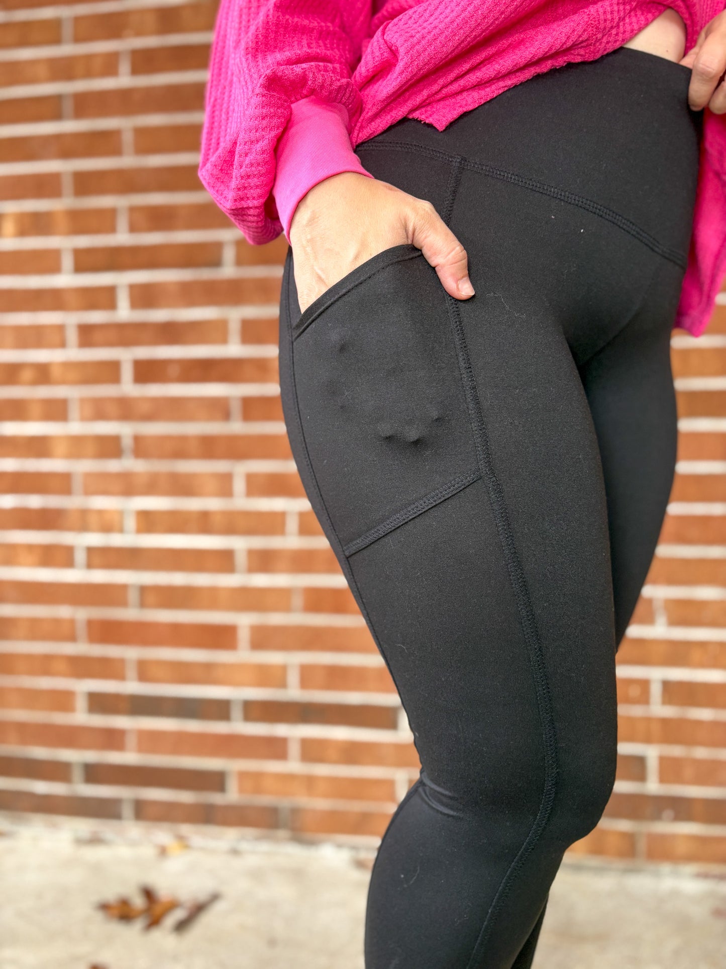 DOD Black Leggings with Pocket