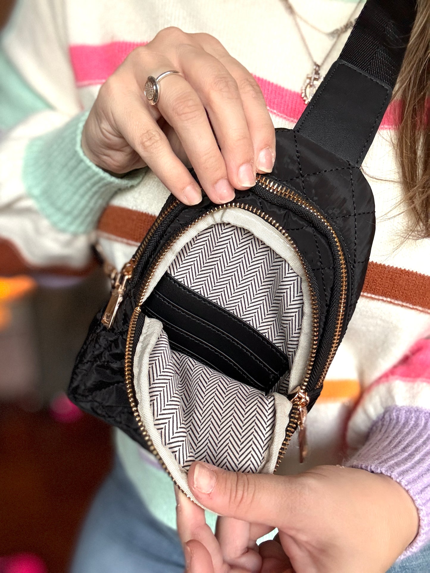 DOD Quilted Sling Bag