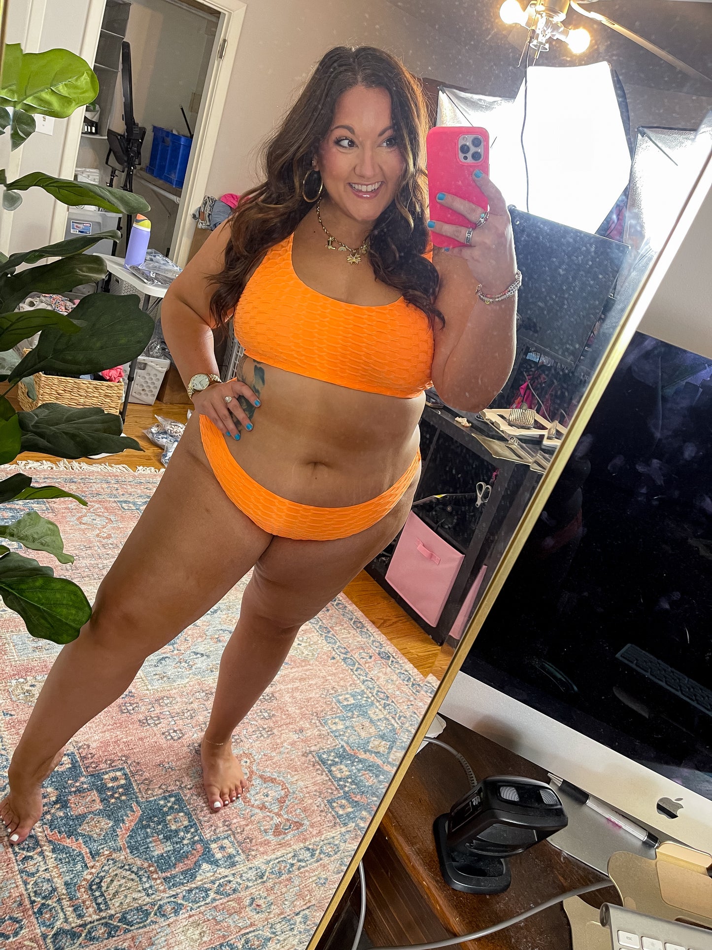 Oh So Orange Swim BOTTOMS