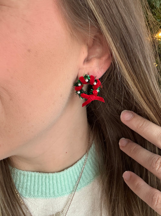 Christmas Wreath Studs