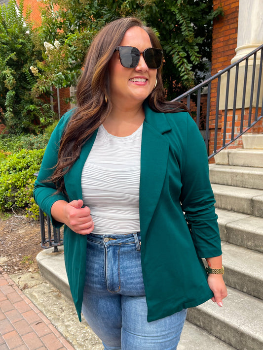 Magic 3/4 Blazer in Hunter Green