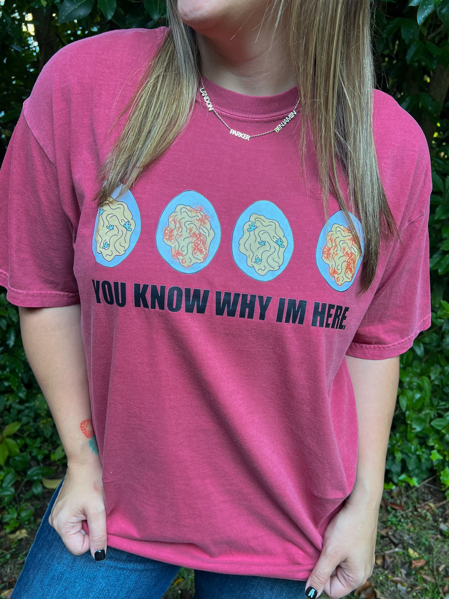 You Know Why I'm Here Comfort Colors Tee