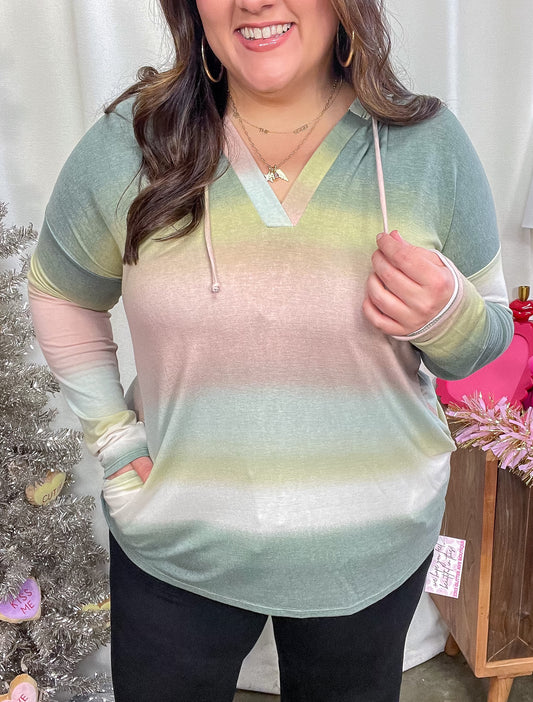 Hazy Horizon Ombre Hoodie