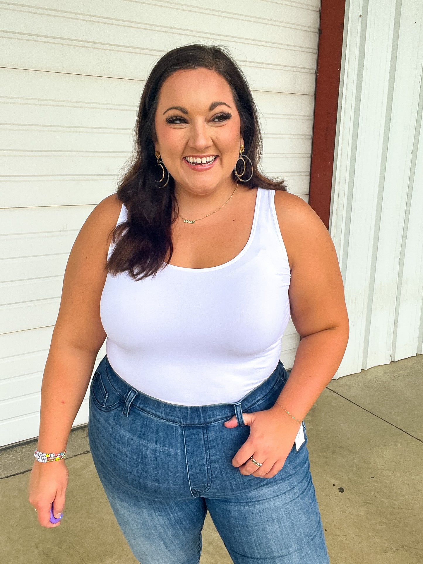 Carefree Seamless Reversible Tank in White