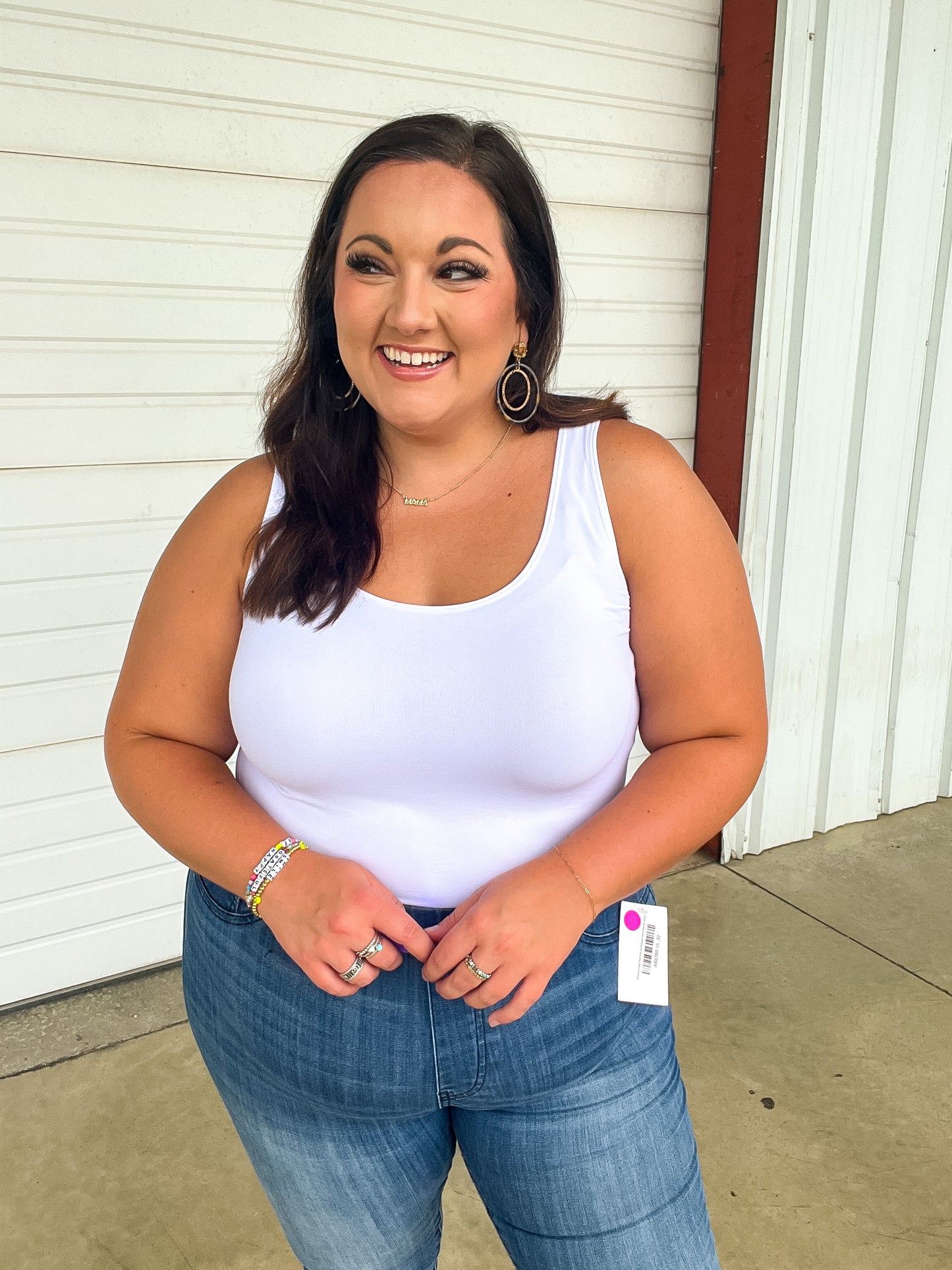 Carefree Seamless Reversible Tank in White