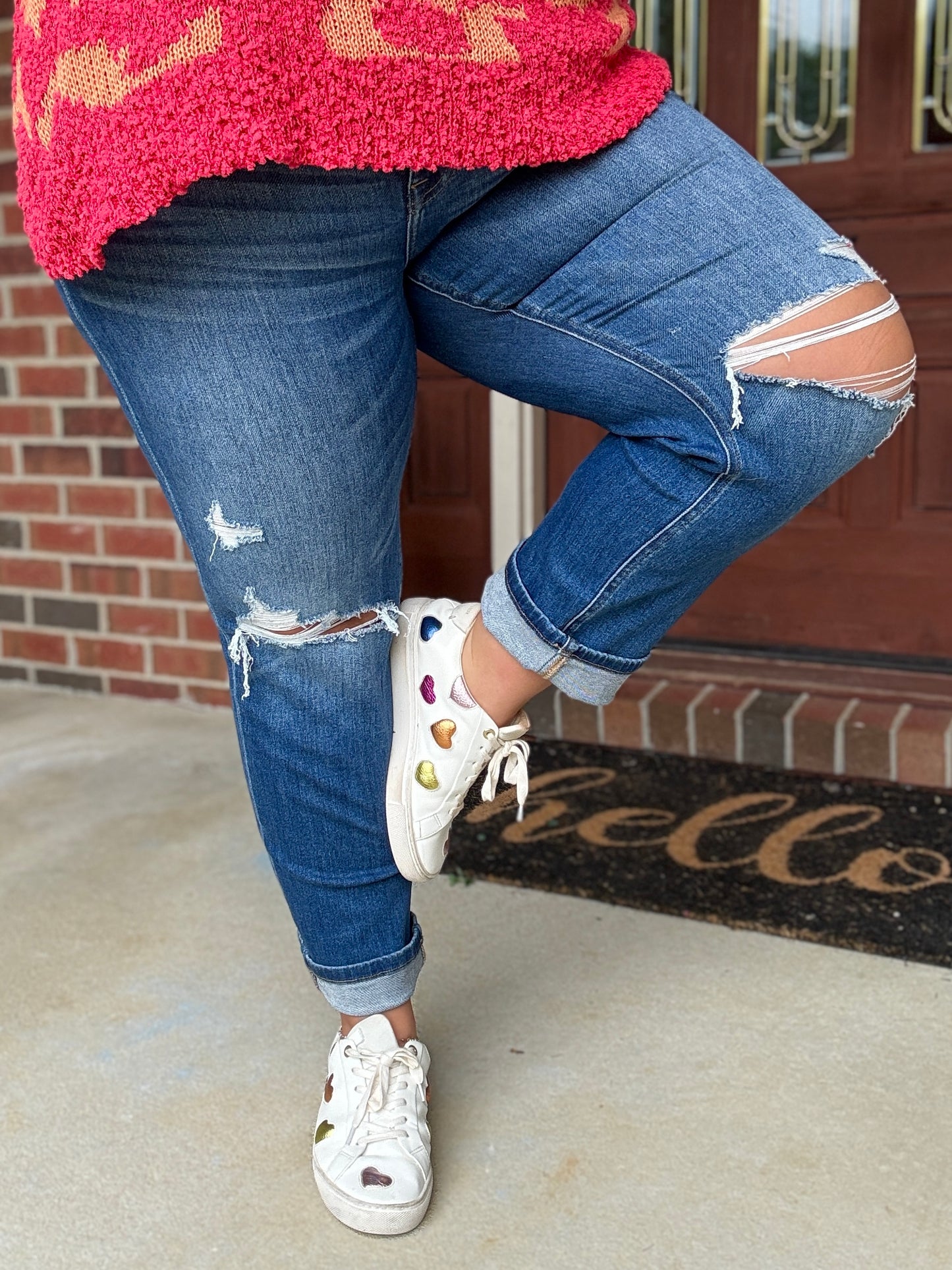 Mica Spencer Dark Wash Crop Jeans