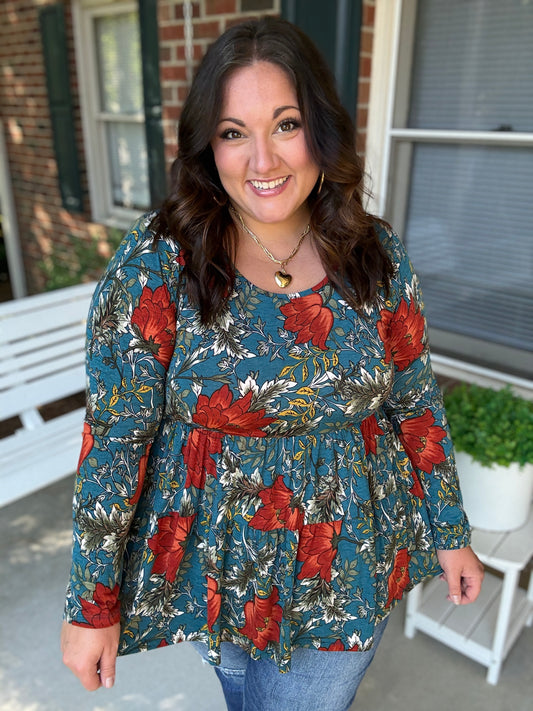 The Scarlet Fields Babydoll Blouse