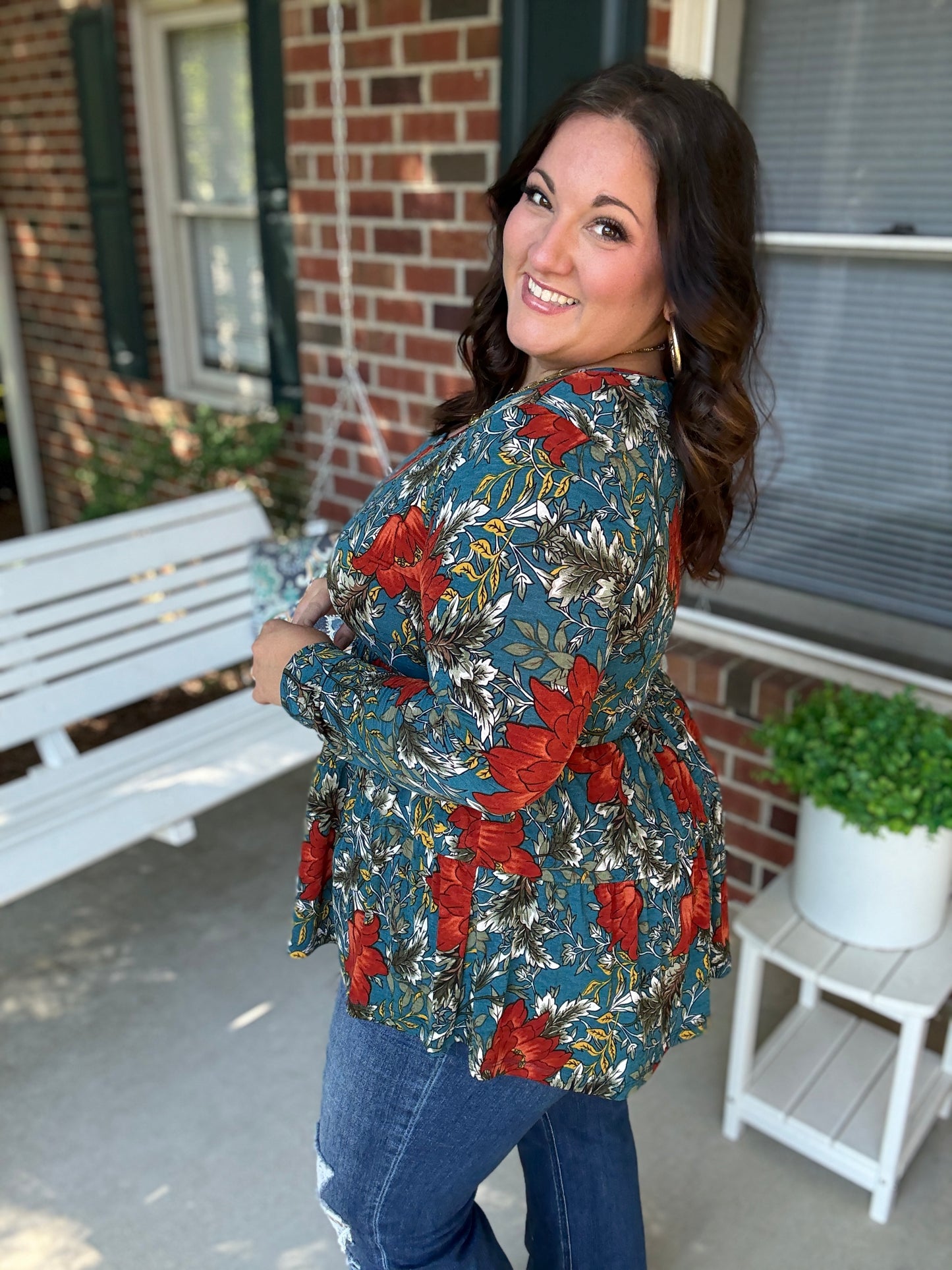 The Scarlet Fields Babydoll Blouse
