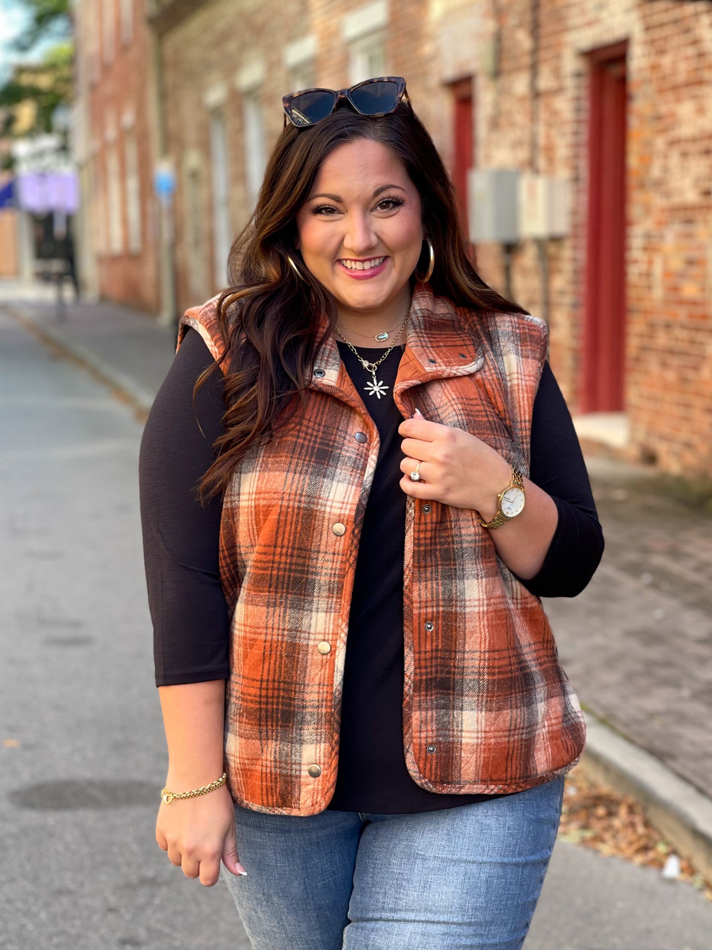 By the Campfire Plaid Vest