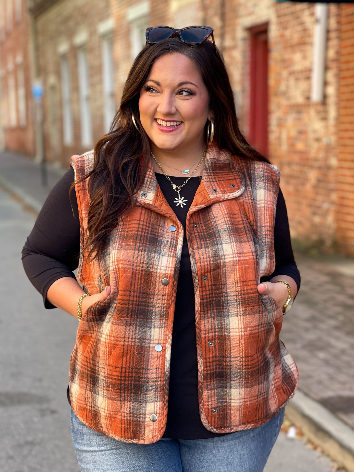 By the Campfire Plaid Vest