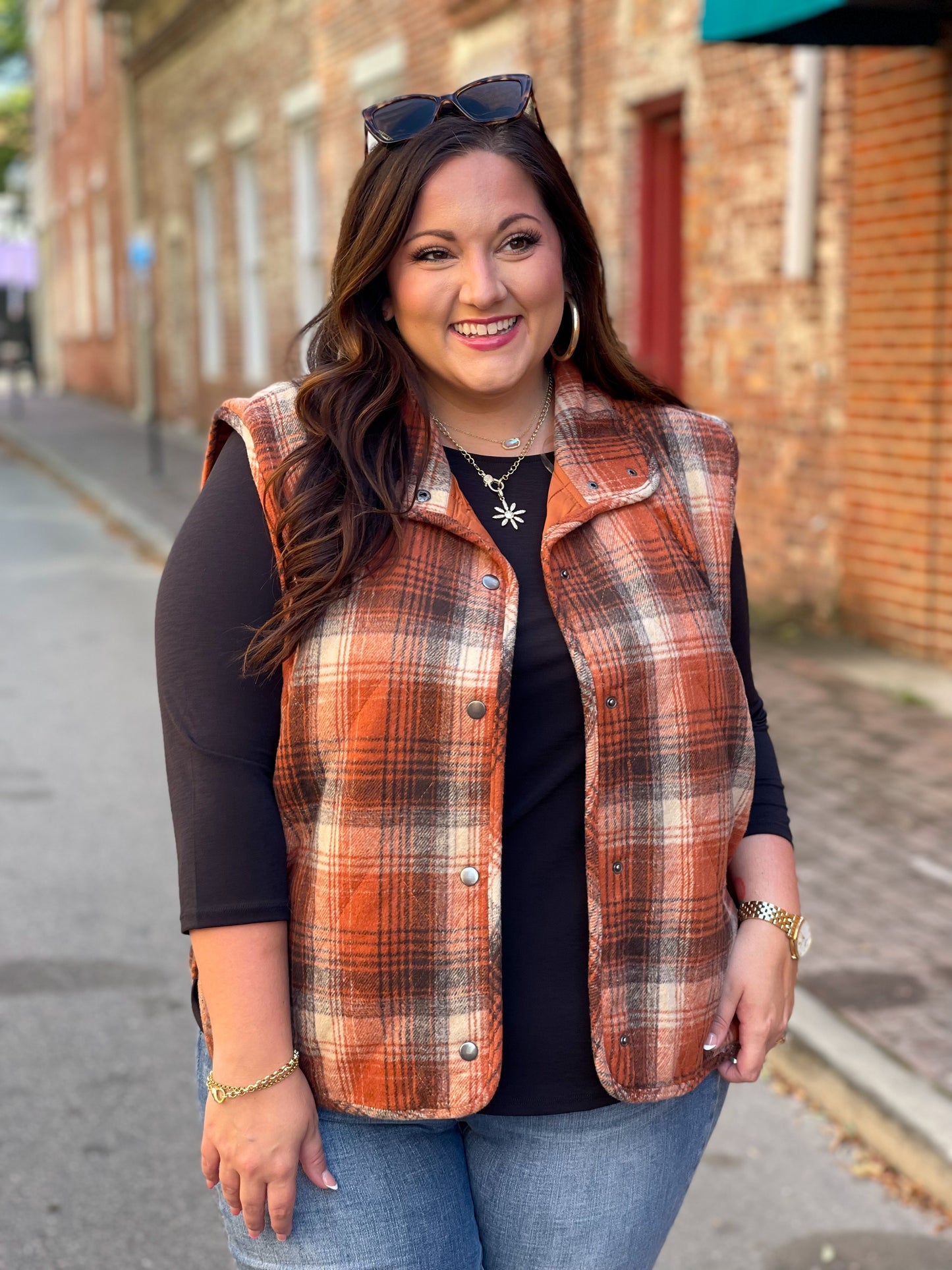 By the Campfire Plaid Vest