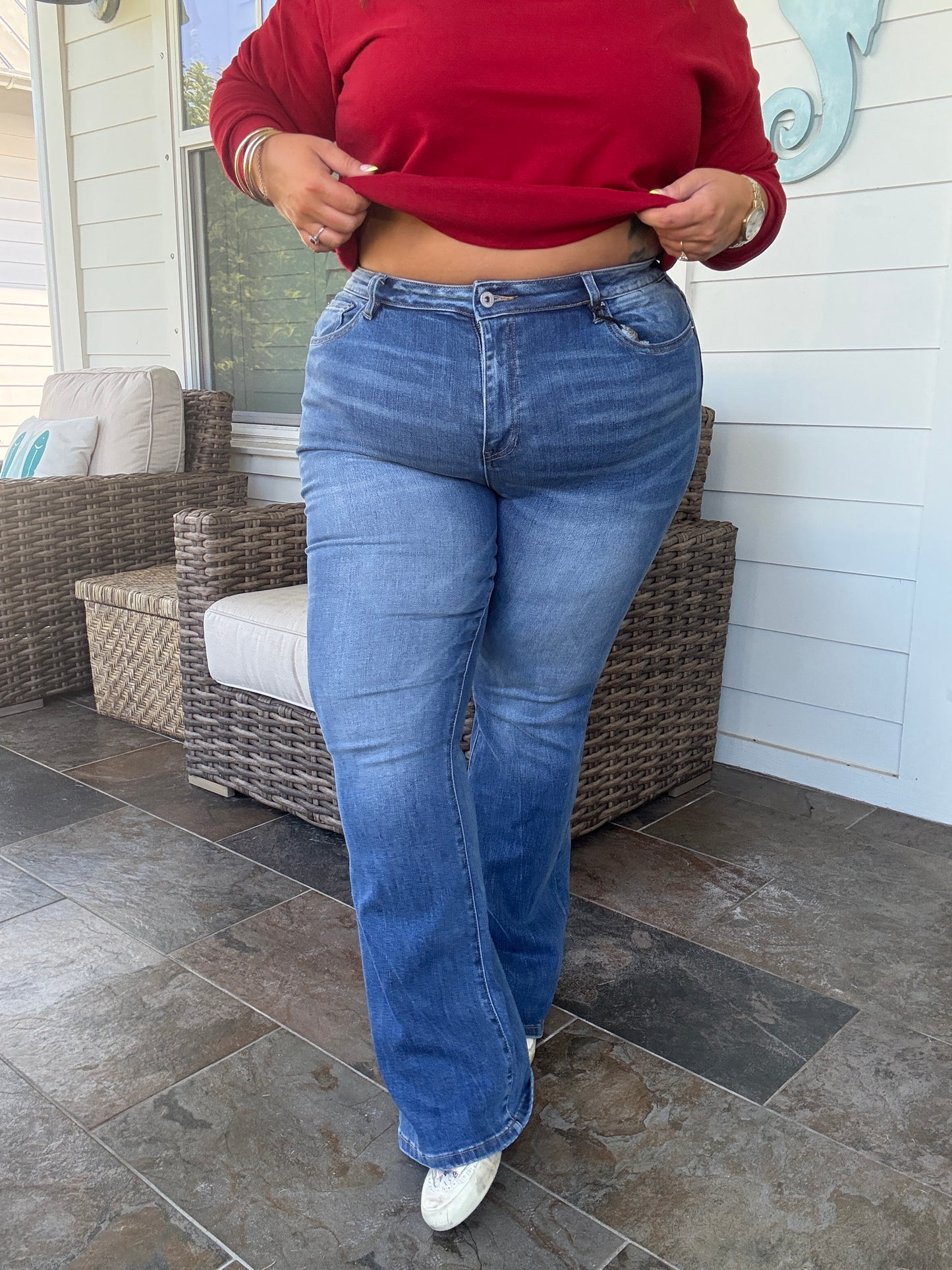 Priscilla High Rise Relaxed Flare