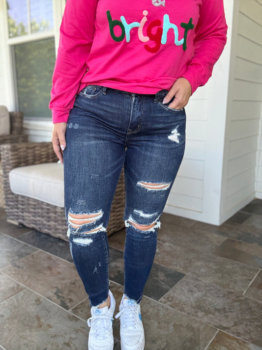 Savannah High Rise Ankle Skinny