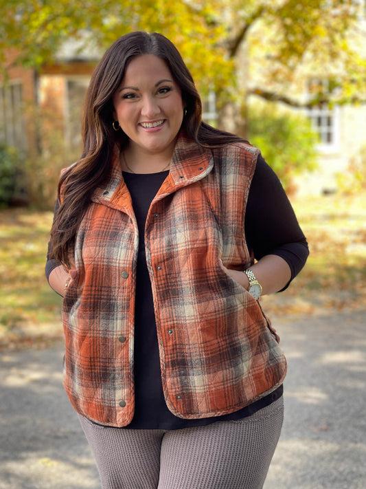 By the Campfire Plaid Vest