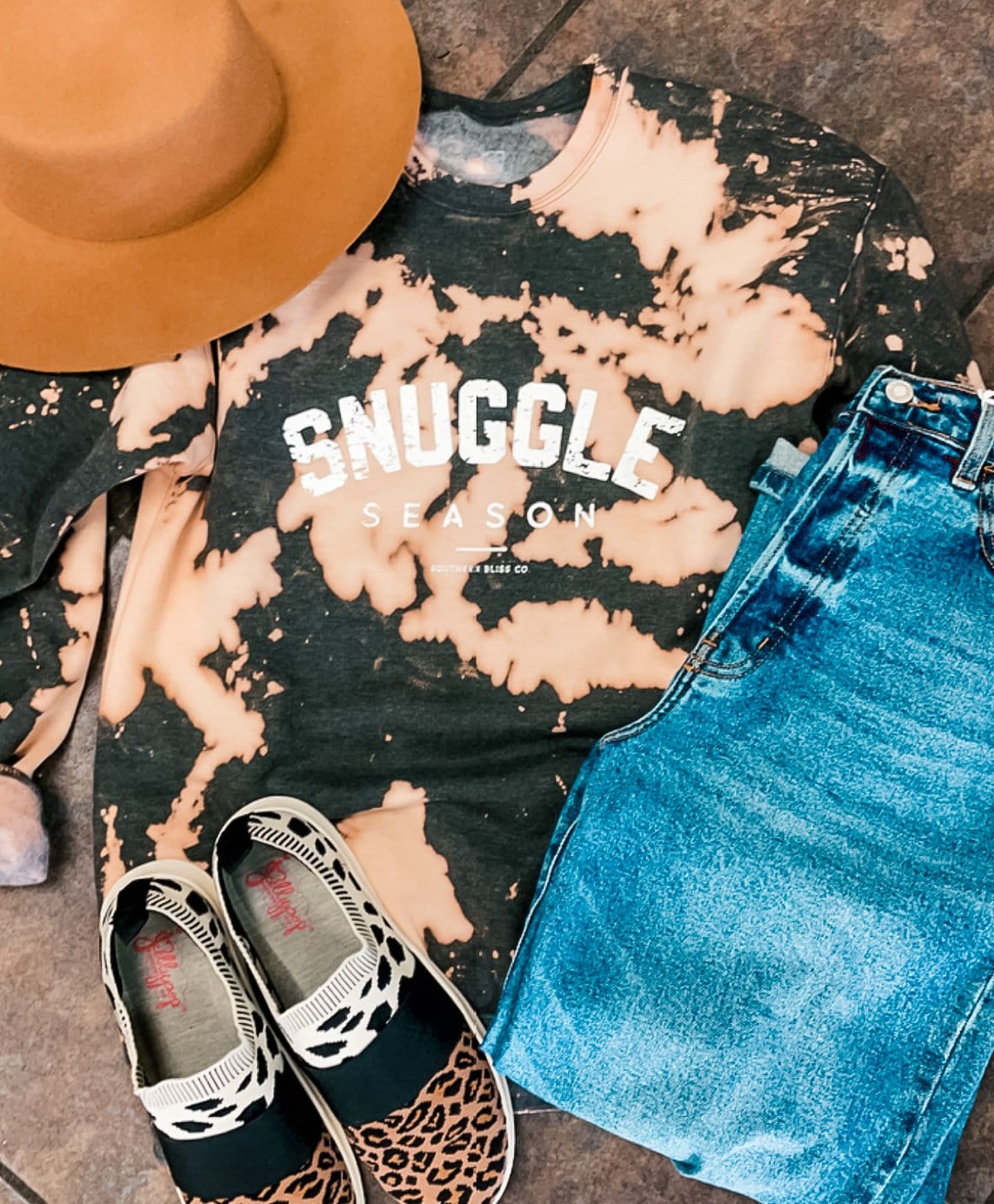 Snuggle Season Bleached Sweatshirt
