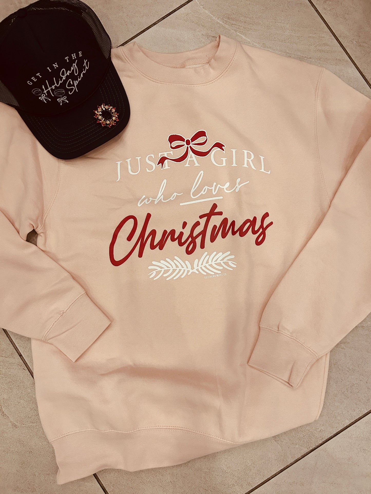 Just Girl Who Loves Christmas Sweatshirt