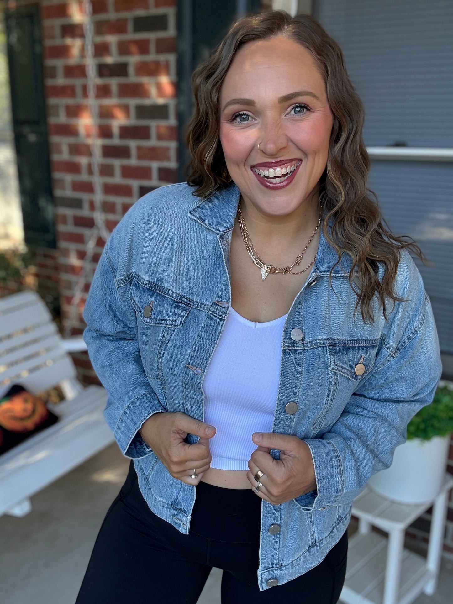 White Seamless Ribbed Tank