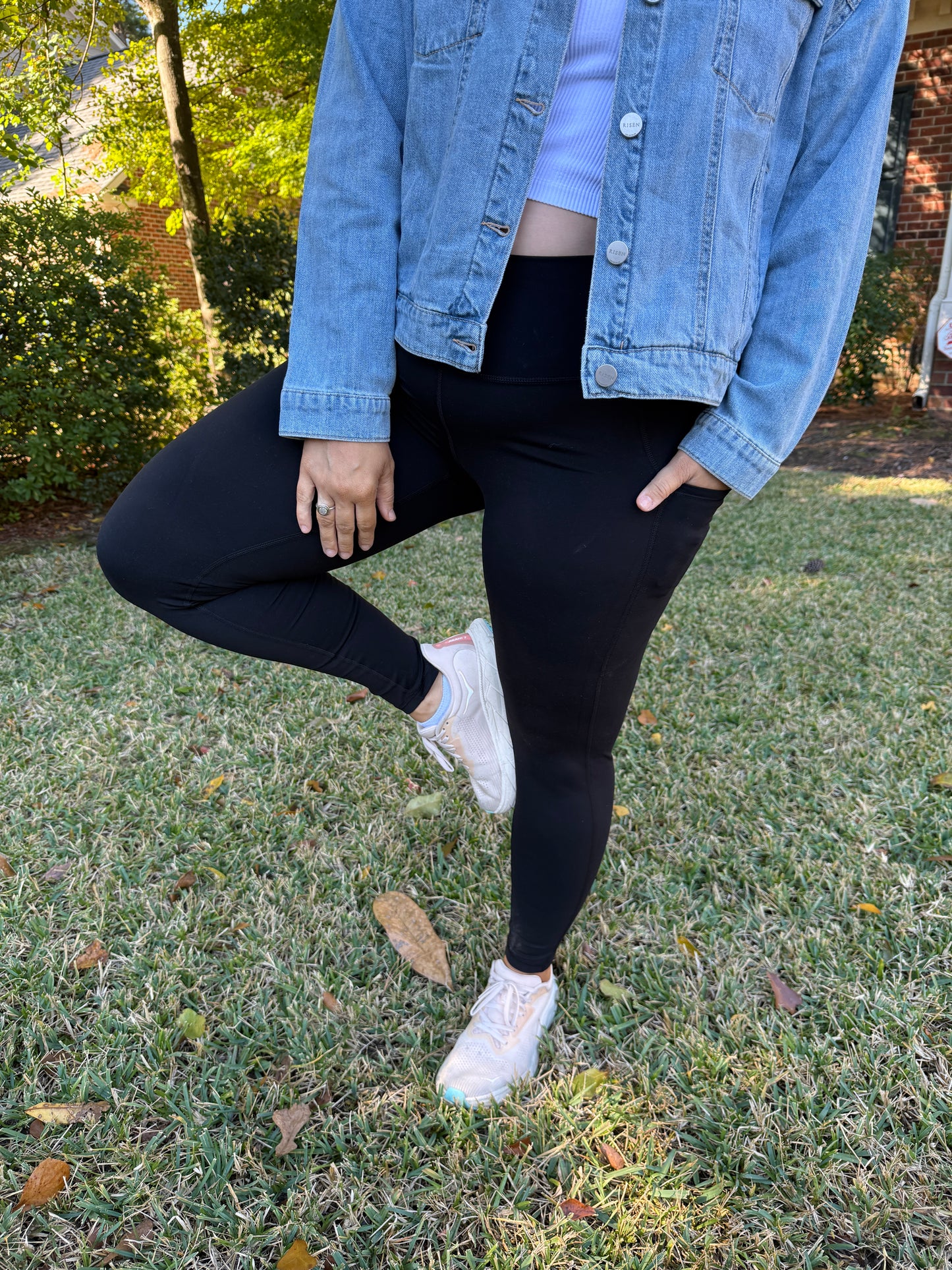 LUXE Black Pocket Leggings