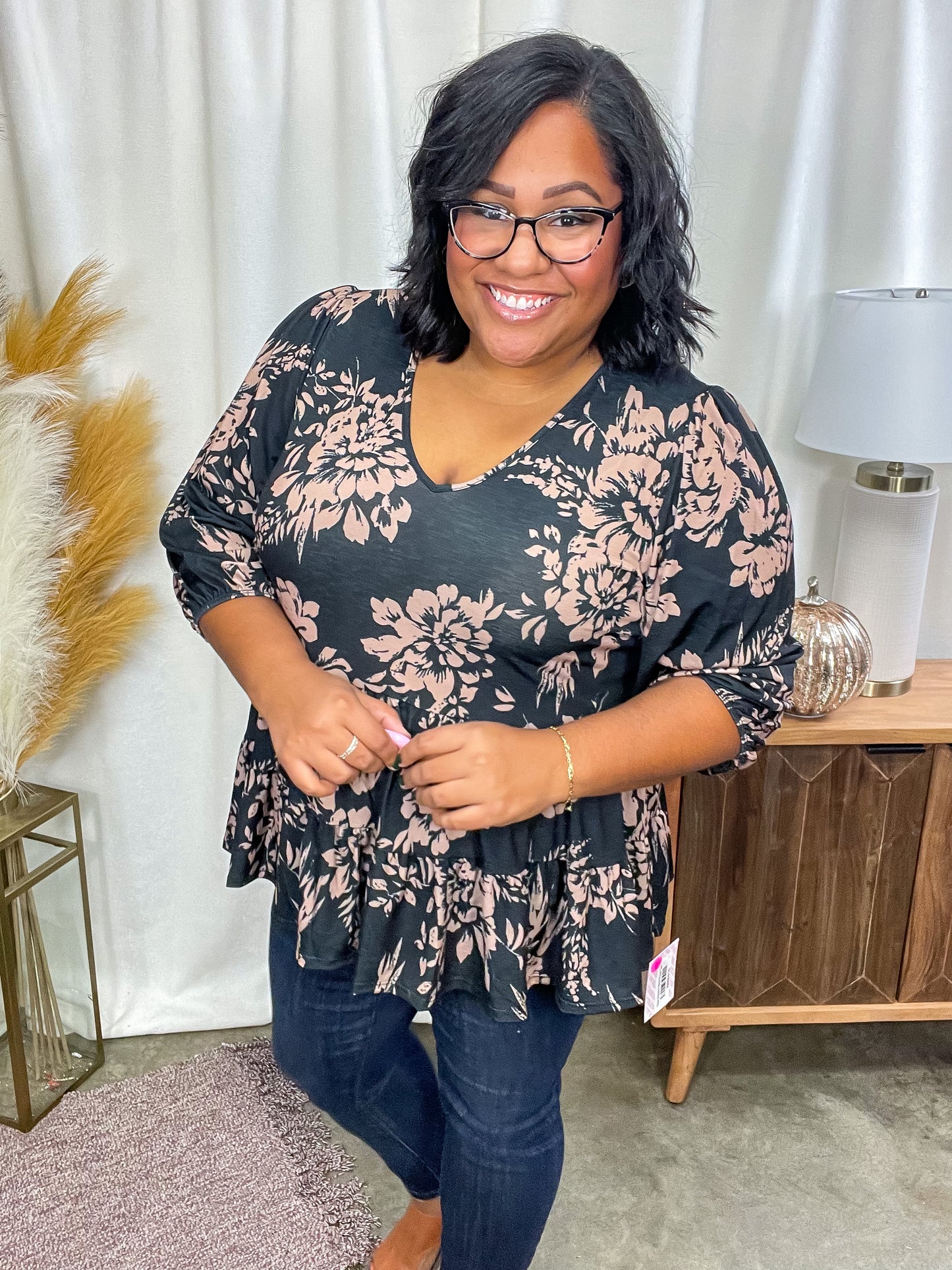 Your Choice V-Neck Floral Top